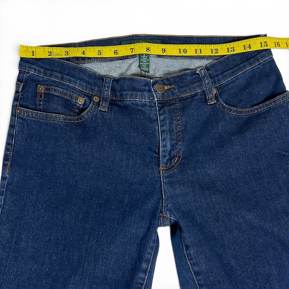 Lauren Ralph Lauren LRL Modern Skinny Jeans Women 8 30x30 Denim Preppy Classic - Picture 10 of 16